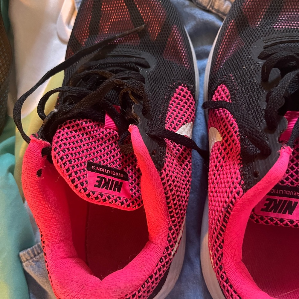 Nike Vibrant Pink and Black Sneakers